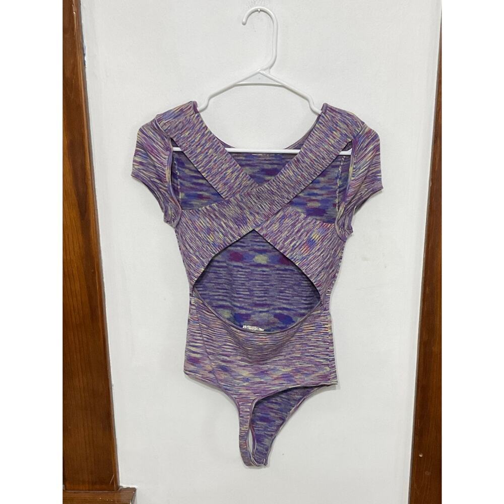 NWT Free People "All About It" Tee Swit Bodysuit Open Back Knit Material Small - Picture 6 of 6